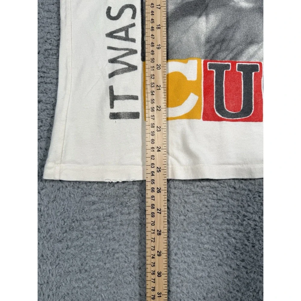 Vtg Ice‎ Cube It Was a Good Day White T-Shirt Adult XS Distressed Single Stitch